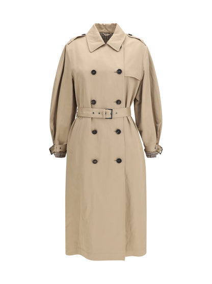 Brunello Cucinelli Belted Trench Coat - Tobacco