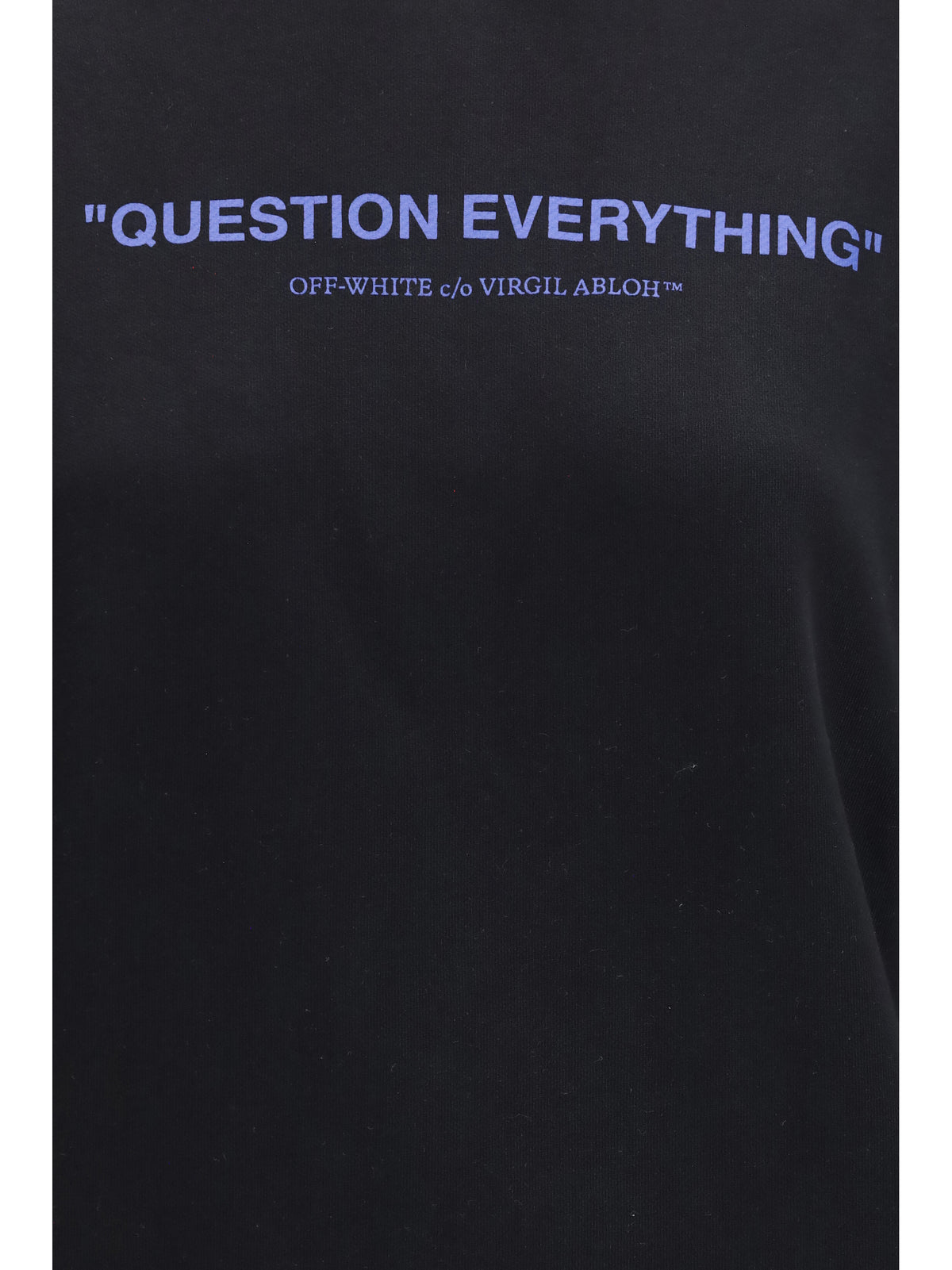 Off-White Question Everything Hoodie - Black-Electric Blue