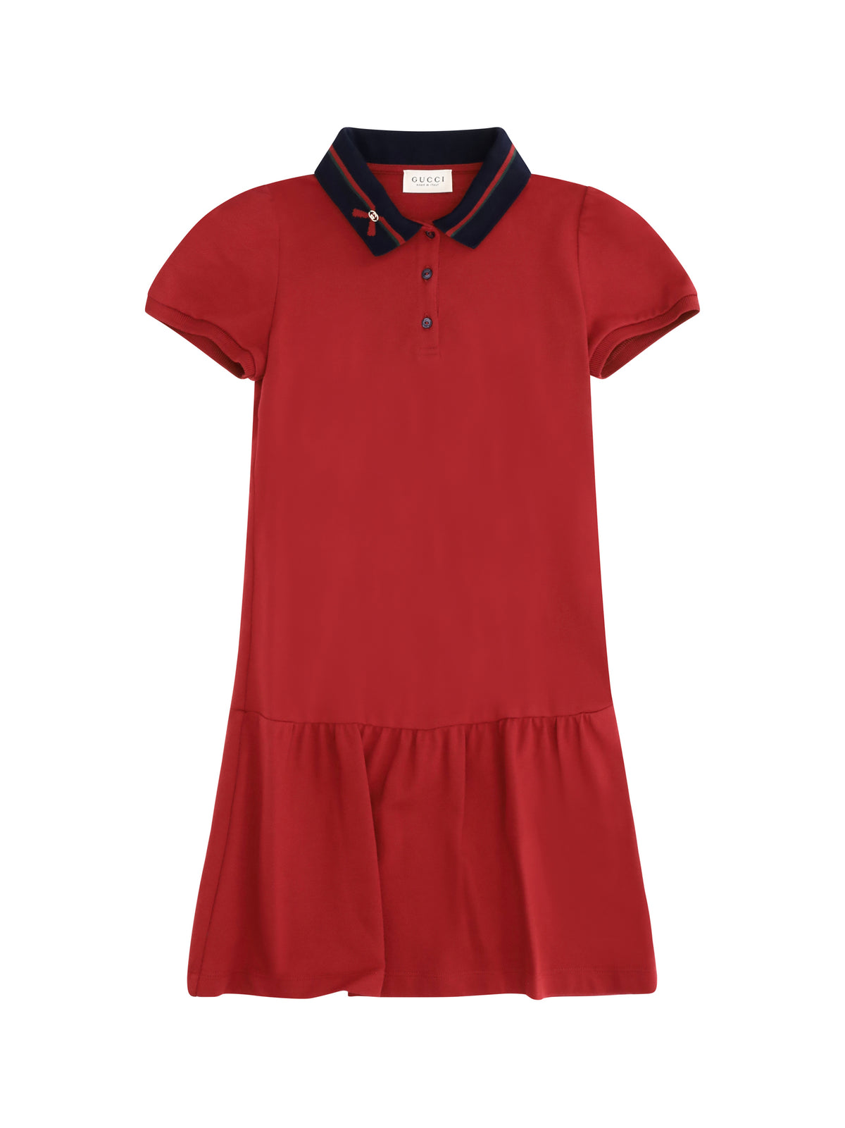 Gucci Cotton Polo Dress - Cherry Red/Mix