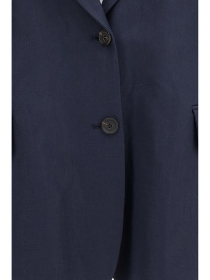 BRUNELLO CUCINELLI Fluid viscose and linen twill Jacket