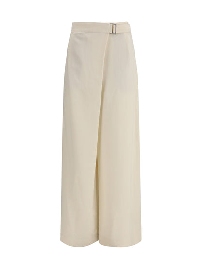 Brunello Cucinelli Crossed Pants - Cream
