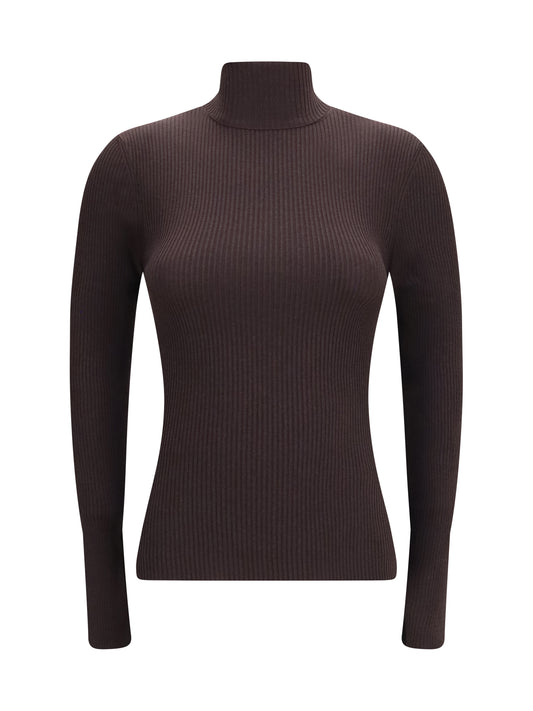Wolford Long-sleeve wool Sweater - Dark Wood