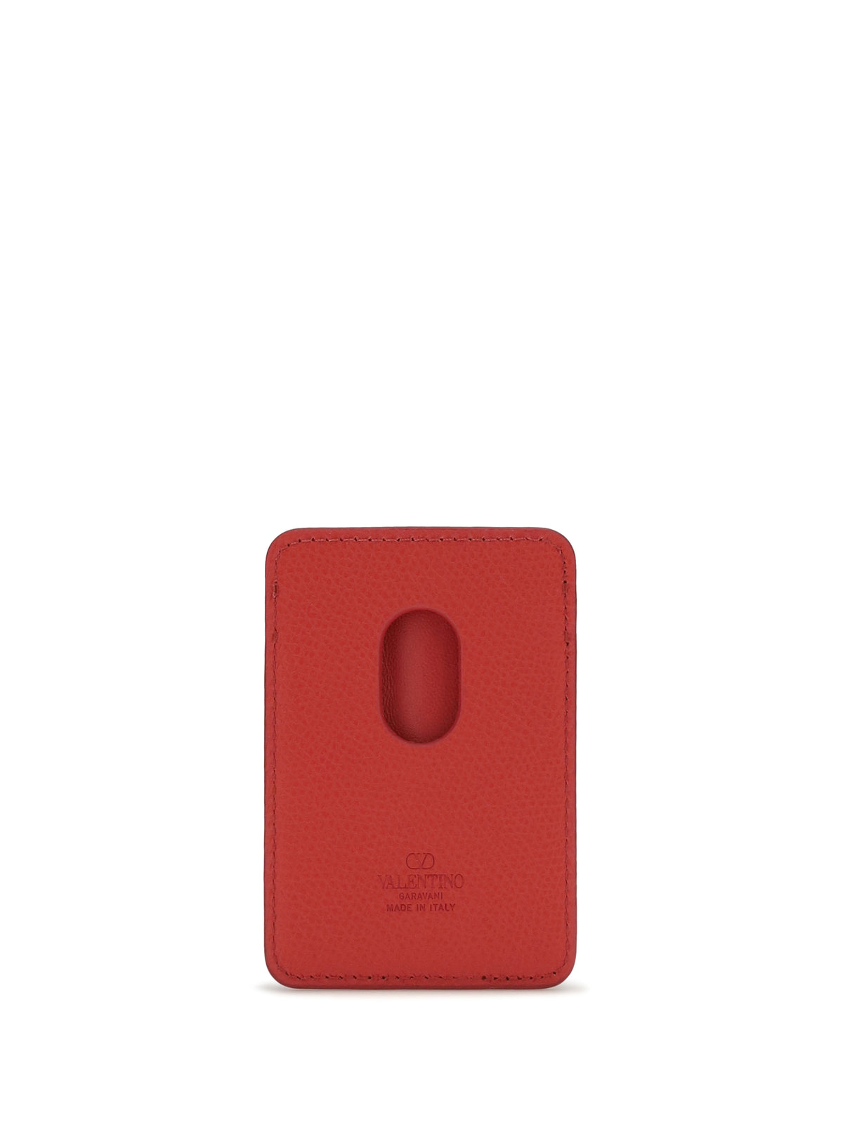 Valentino Garavani VLogo Signature magnetic Card Holder - Rouge Pur