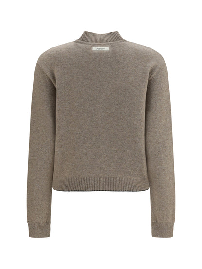 Jacquemus La Maille cashmere creweck Sweater - Beige