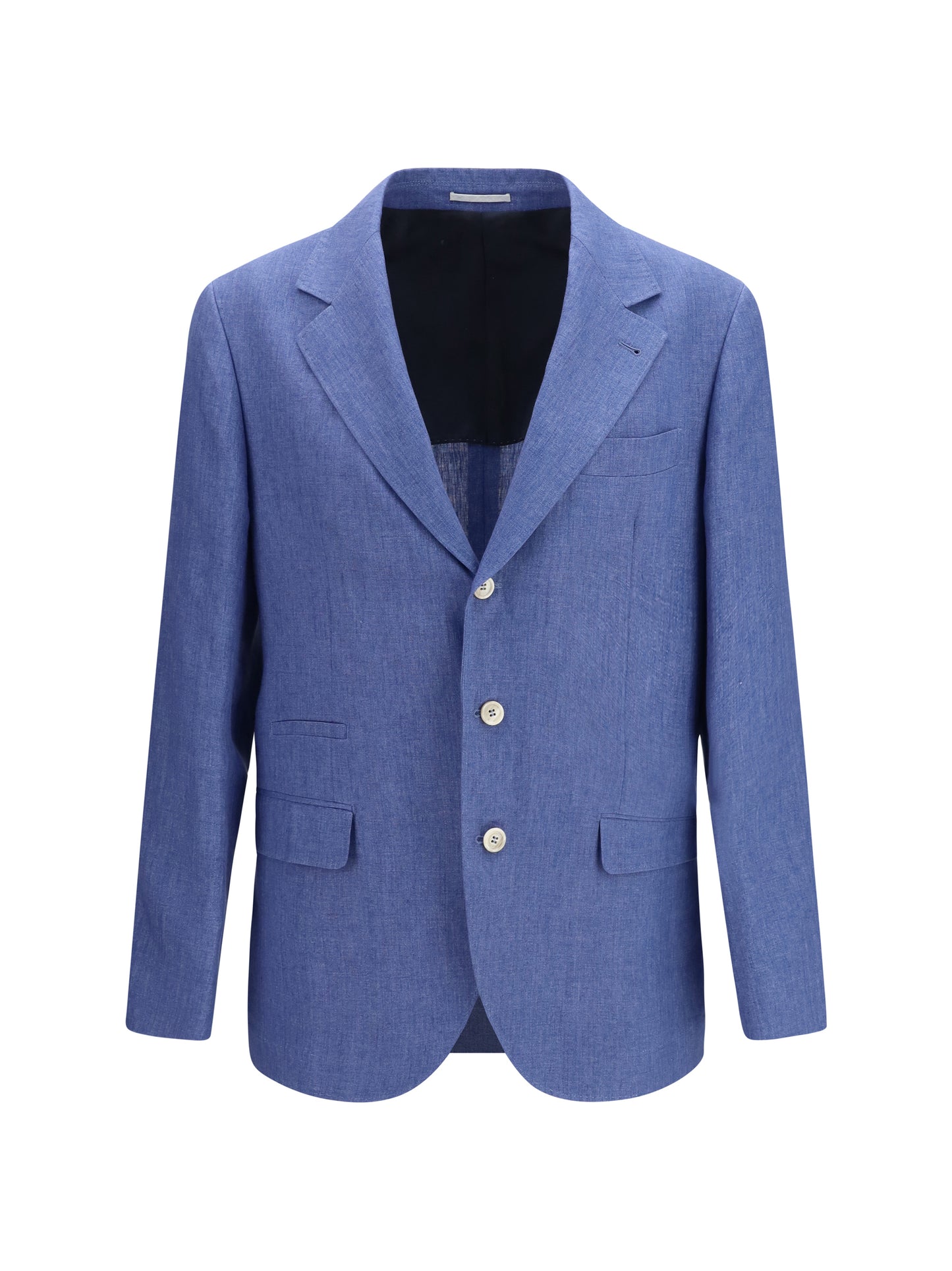 BRUNELLO CUCINELLI Deconstructed single-breasted Jacket in mélange linen