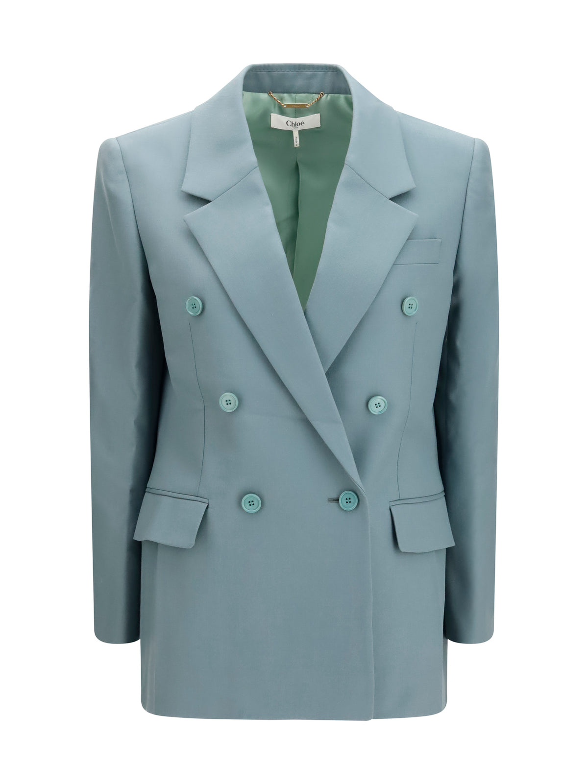 Chloé Double-breasted Blazer - Urban Grey