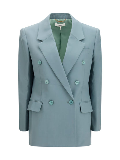 Chloé Double-breasted Blazer - Urban Grey