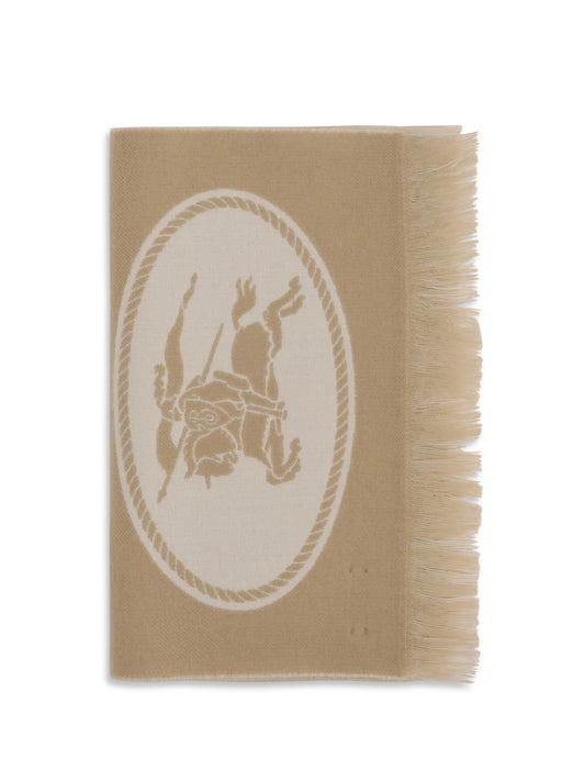 BURBERRY Logo wool Scarf