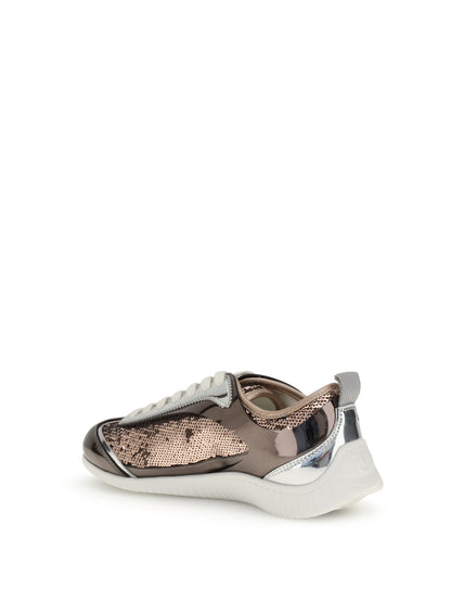 PINKO Sequined mirror fabric Reby 10 Sneakers