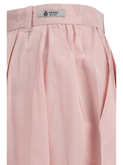 Prada Long silk Skirt - Alabastro