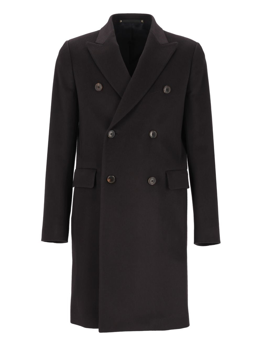 Paul Smith Double-Breasted Wool And Cashmere Coat - Blue