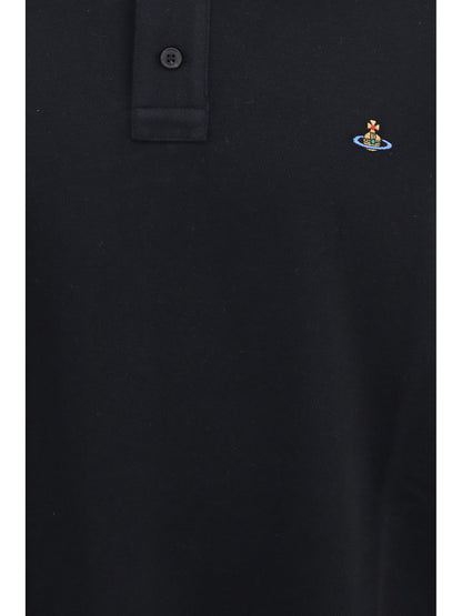 Vivienne Westwood Oversized long-sleeve Polo - Black