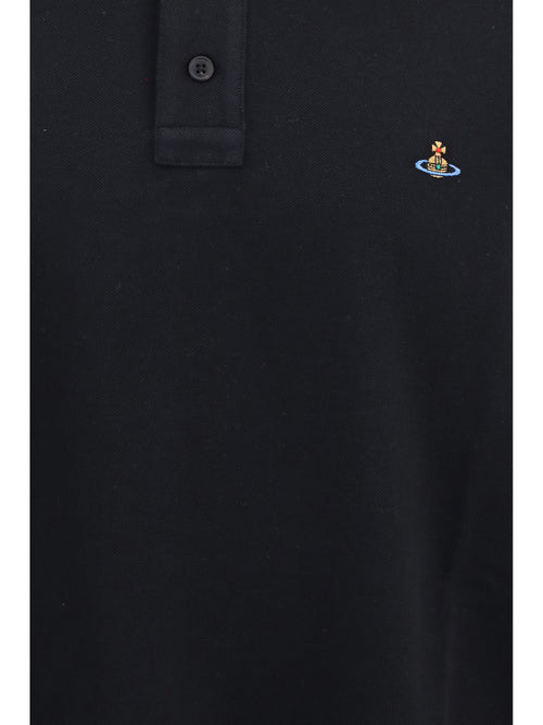 Vivienne Westwood Oversized long-sleeve Polo - Black