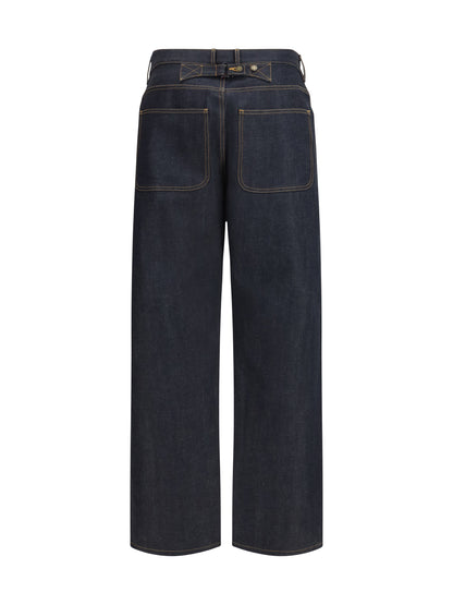 THOM BROWNE Japanese selvedge denim five-pocket Trousers