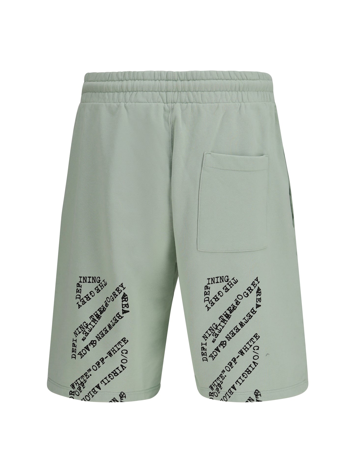 OFF-WHITE Type Machine Arrow Skate Sweat Shorts with front logo