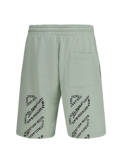 OFF-WHITE Type Machine Arrow Skate Sweat Shorts with front logo