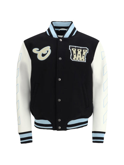 OFF-WHITE Varsity Star Logo Jacket