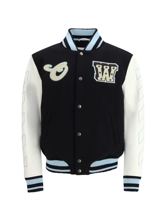 OFF-WHITE Varsity Star Logo Jacket