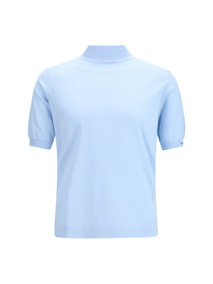 Prada Short-sleeve cotton Sweater - Cielo