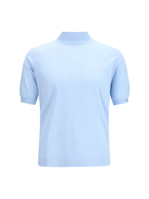 Prada Short-sleeve cotton Sweater - Cielo