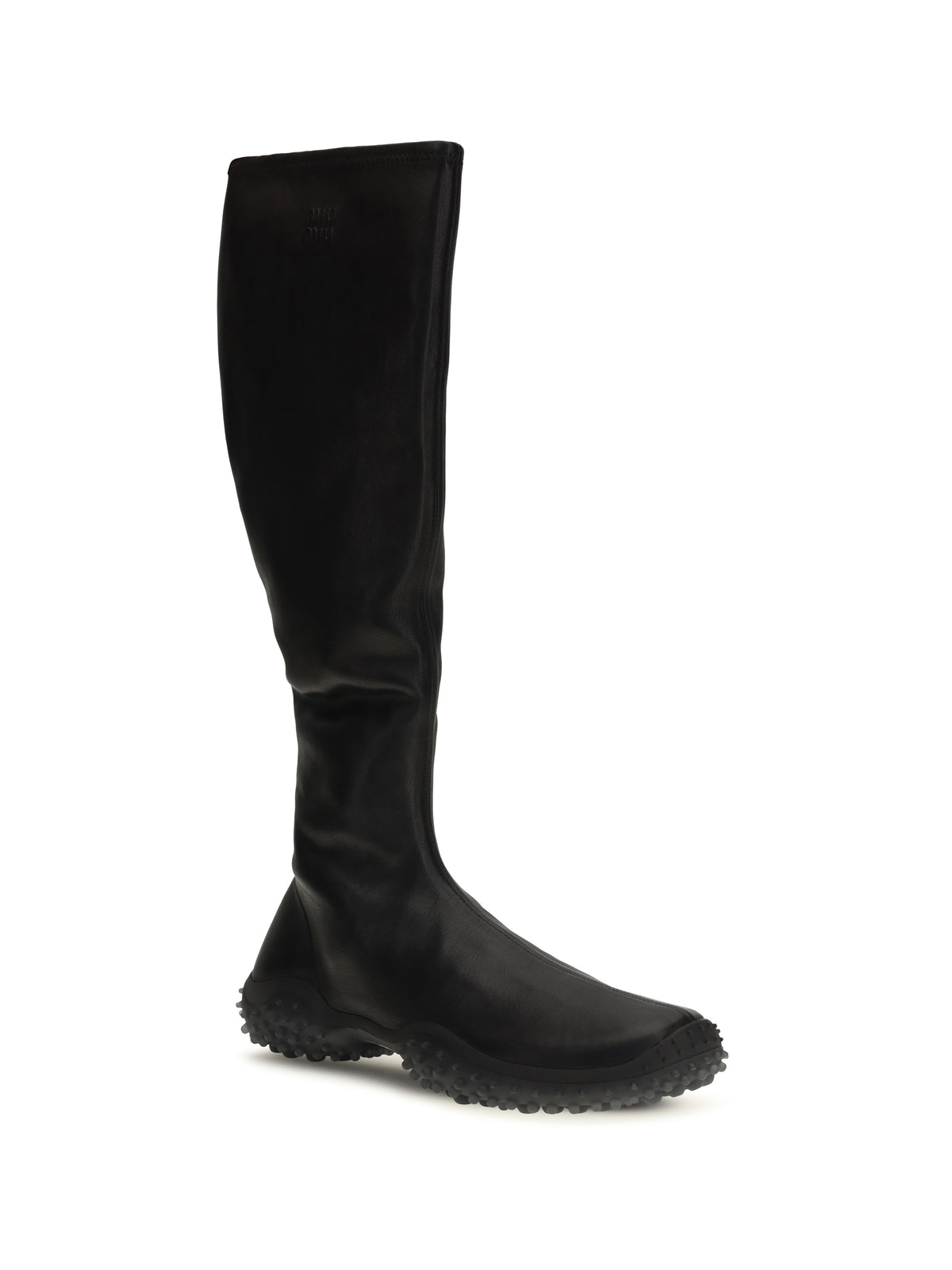 Miu Miu Stretch nappa tall Boots - Black