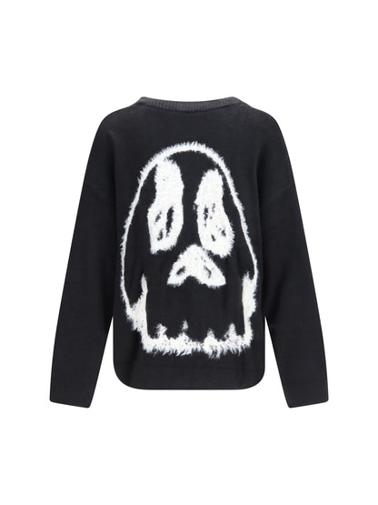 Y-3 Chito V-neck Cardigan with graphic back - Black