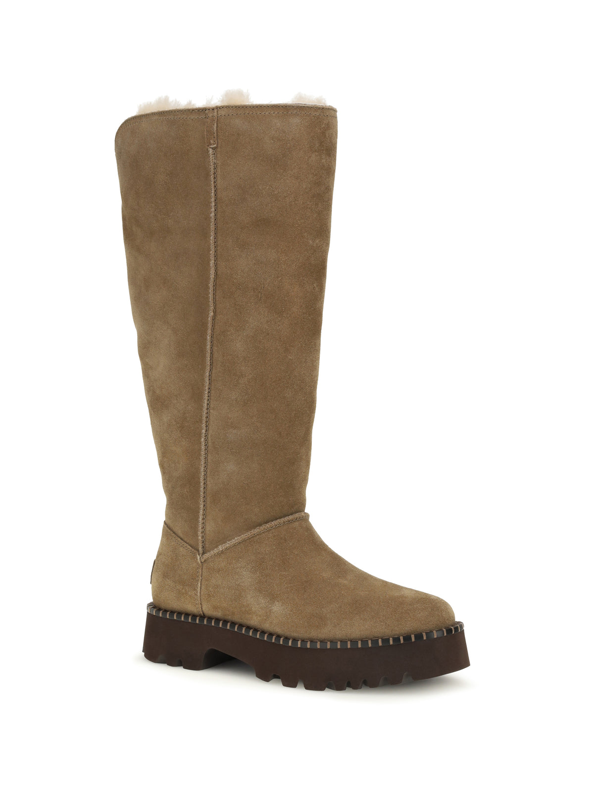 UGG Uptowner Suede Tall Boots - Light Bronze