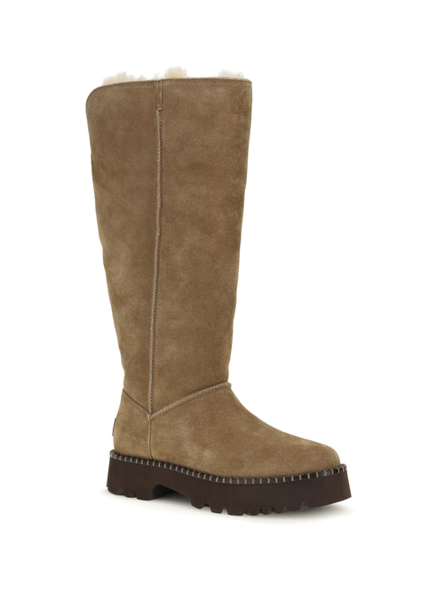 UGG Uptowner Suede Tall Boots - Light Bronze