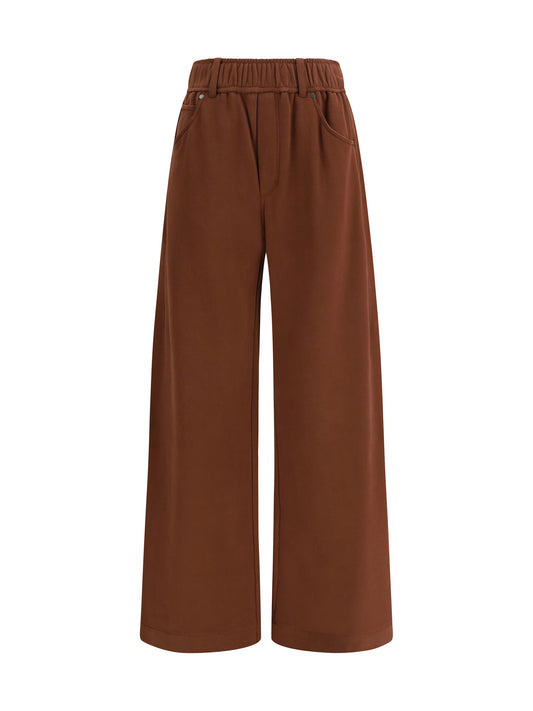 BRUNELLO CUCINELLI Sweatpants with elastic waistband