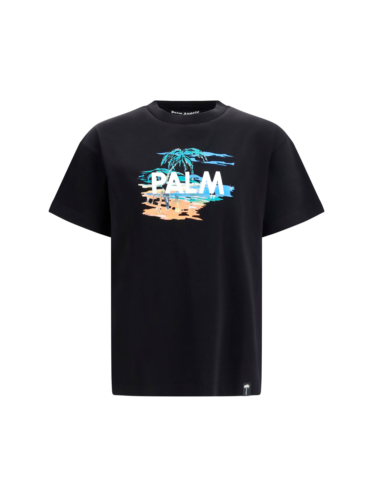 Palm Angels Palm Island T-shirt - Black-Multicolor