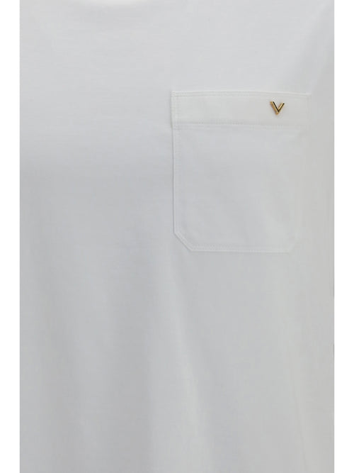 Valentino Cotton VLogo T-shirt - White
