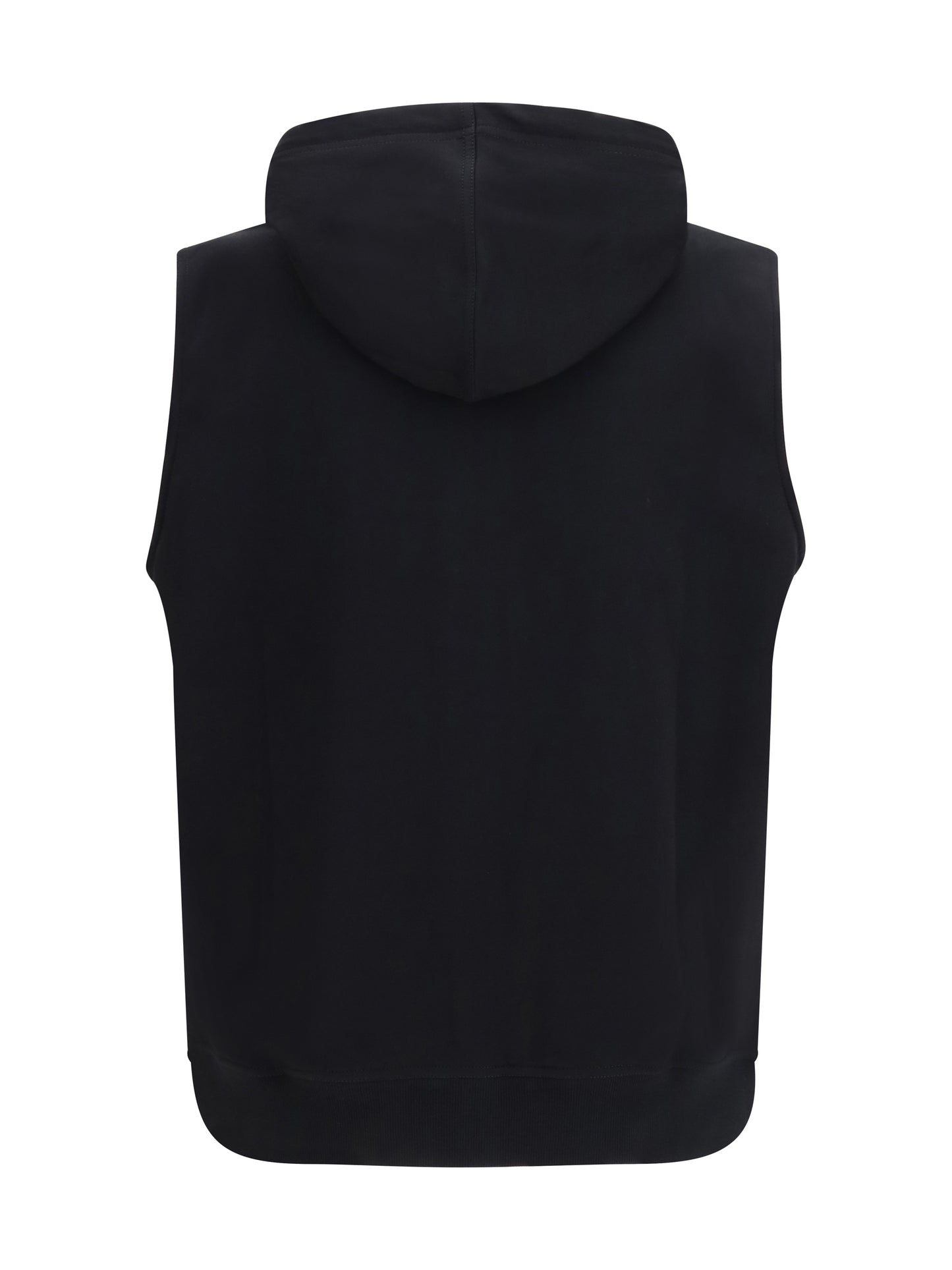 BRUNELLO CUCINELLI Sleeveless cotton techno fleece Hoodie