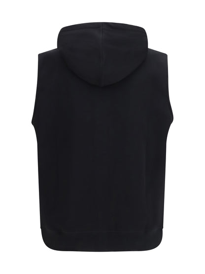 BRUNELLO CUCINELLI Sleeveless cotton techno fleece Hoodie