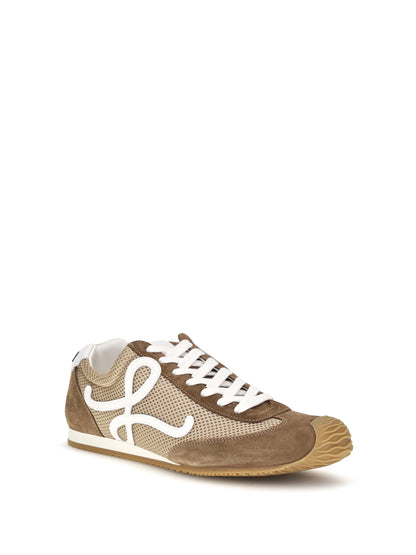 Loewe Ballet Runner 2.0 suede and mesh Sneakers - Beige/White/Brown