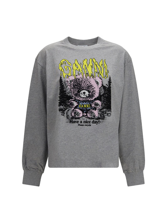 Ganni Isoli Teddy Forest Sweatshirt - Paloma