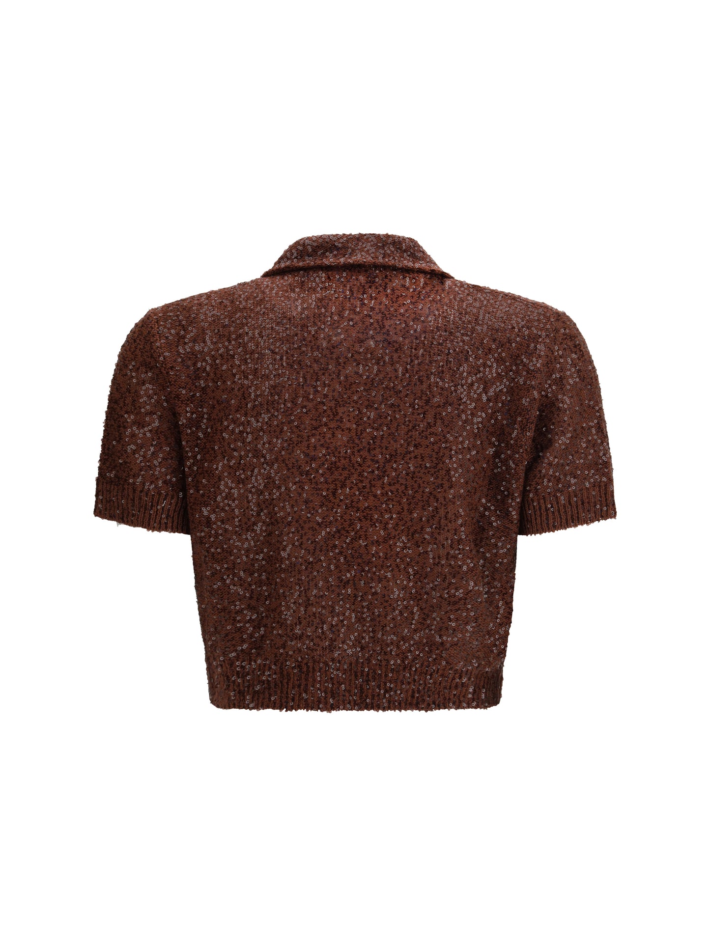 BRUNELLO CUCINELLI Linen, cashmere and silk Top with sequins