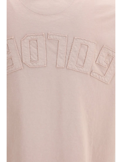 GOLDEN GOOSE T-shirt with an embossed reverse Golden logo