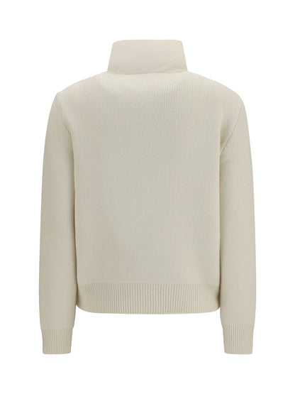 Moncler Padded zip Cardigan - White
