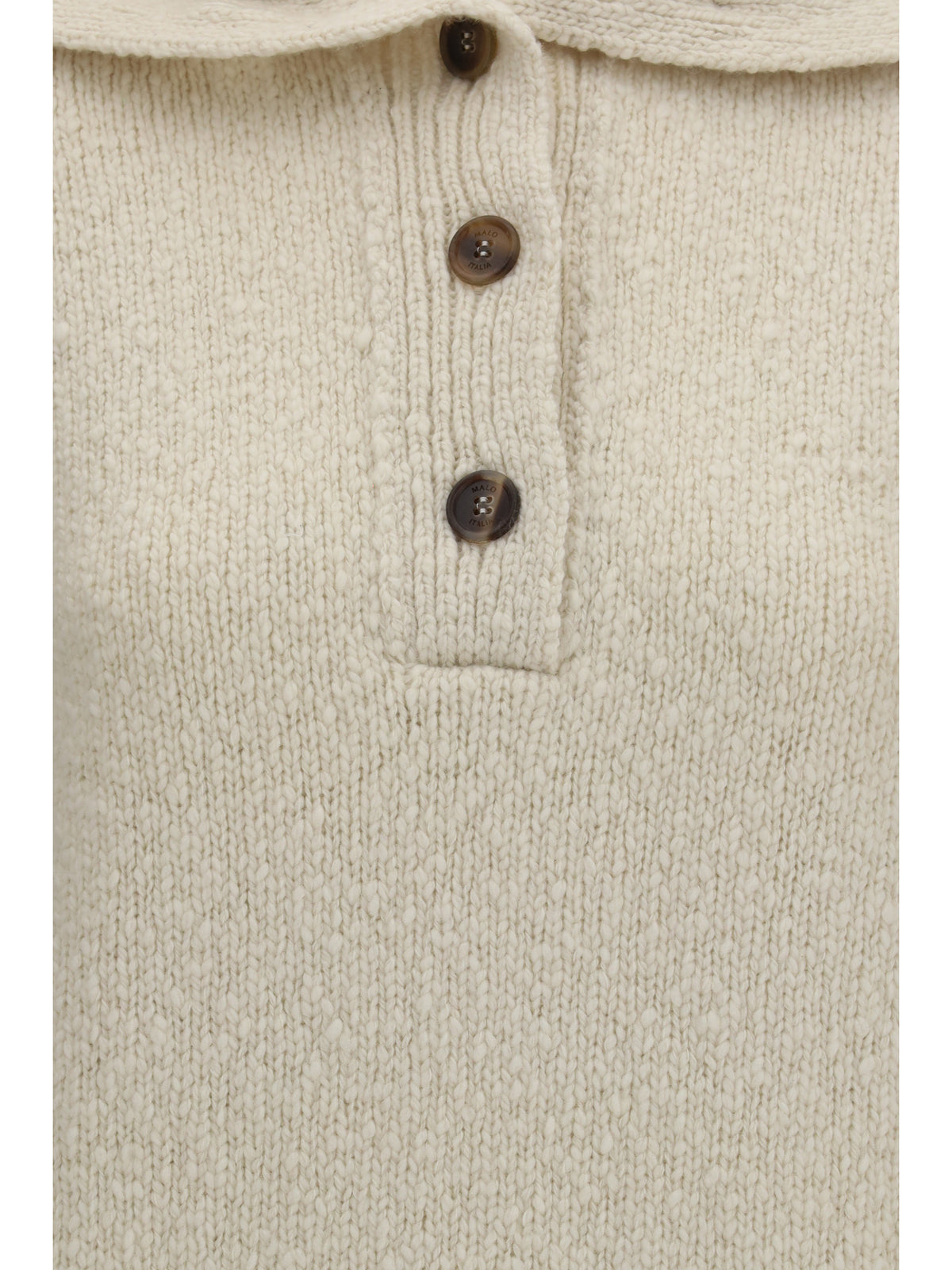 Malo High-neck sailor Sweater with buttons - Margherita