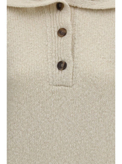 Malo High-neck sailor Sweater with buttons - Margherita