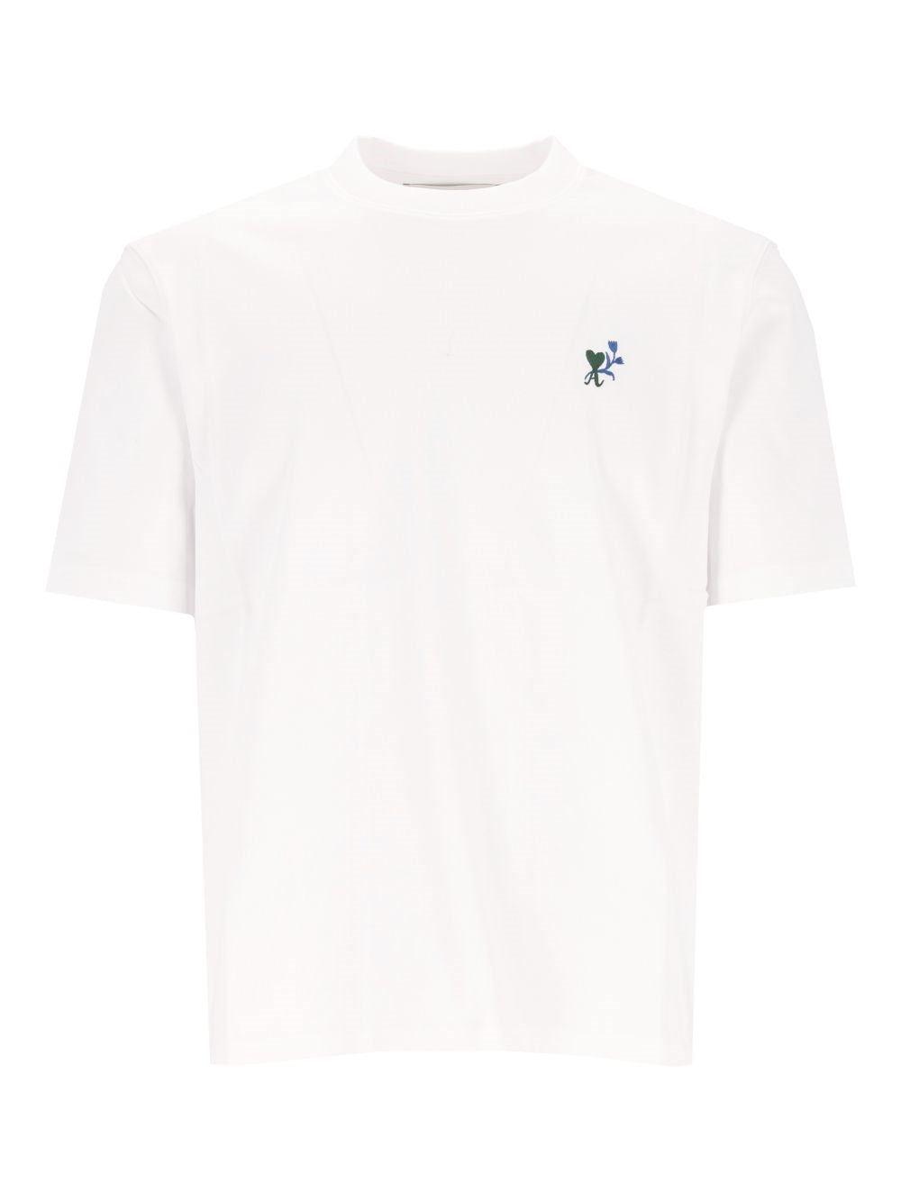 Ami T-Shirt Ami De Cœur Tulipe - White