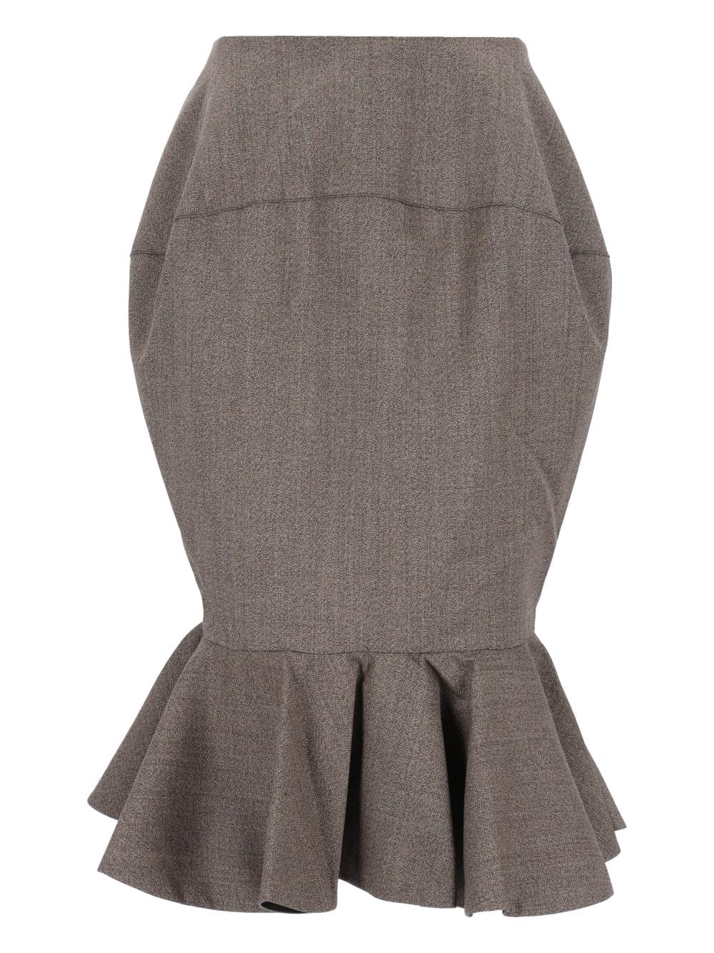 Jacquemus "La Jupe Palmier" Skirt - Brown