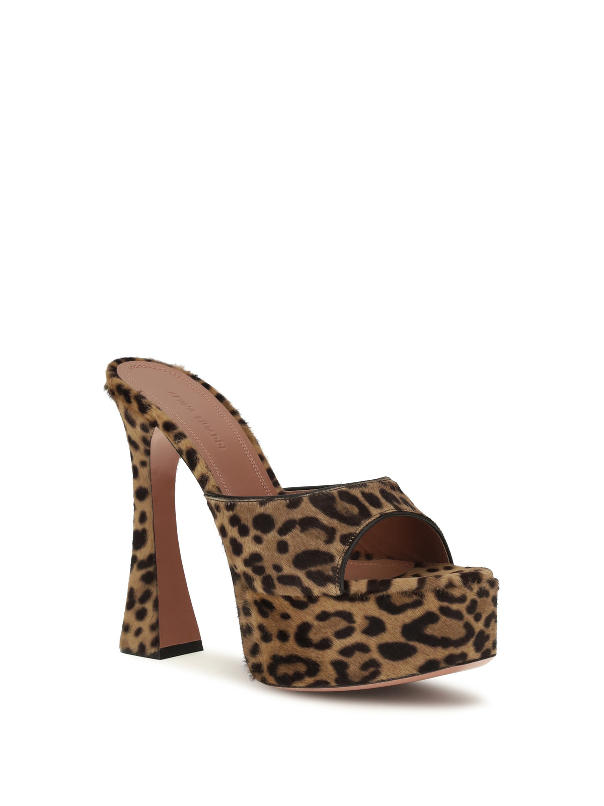 Amina Muaddi Leopard-print Dalida Sandals - Leopard Pony