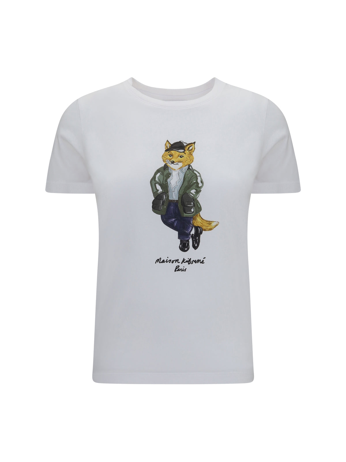 Maison Kitsuné Cotton logo T-shirt - White