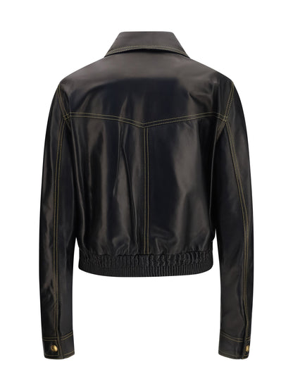 Versace Nappa leather Jacket - Black