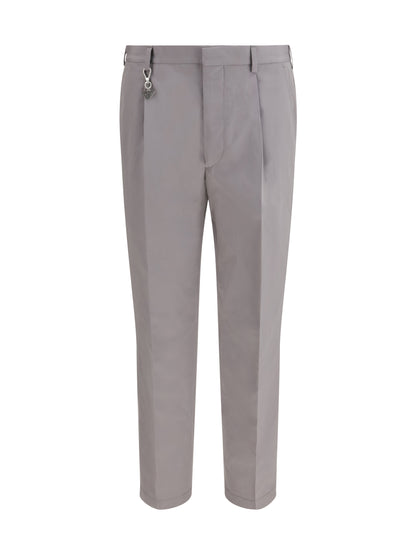 Prada Tailored cotton poplin Pants - Acciaio
