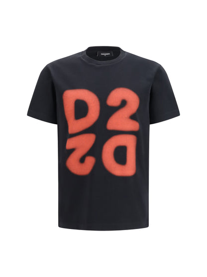 Dsquared2 Cotton printed T-shirt - Black