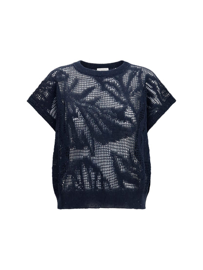 Brunello Cucinelli Dazzling Water Lillies T-shirt - Abisso