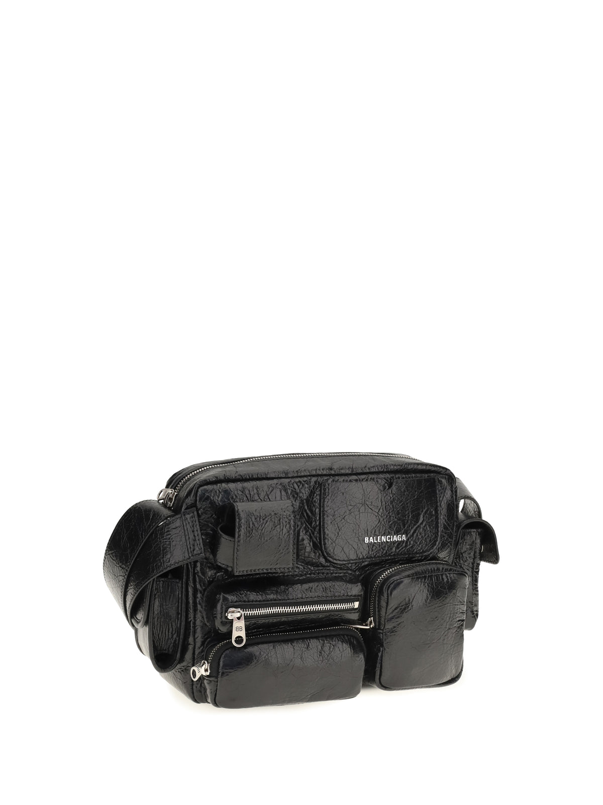 Balenciaga Superbusy Messenger Shoulder Bag - Black