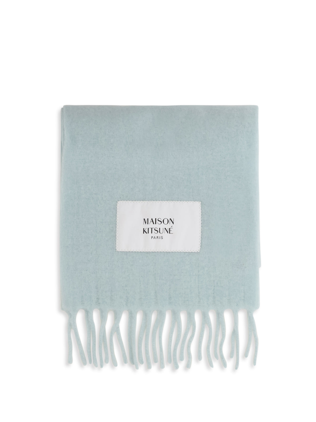 Maison Kitsuné Baby alpaca Scarf - Aqua Green